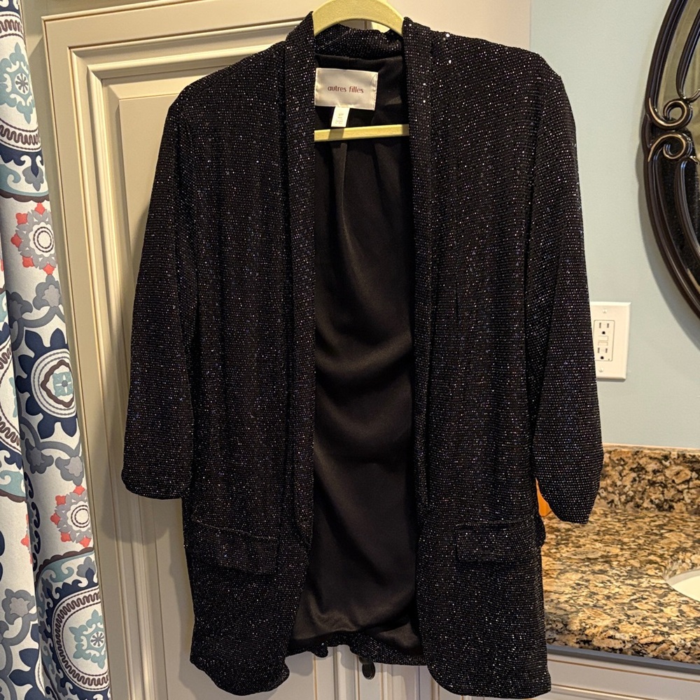 Glittery Black Women's Blazer